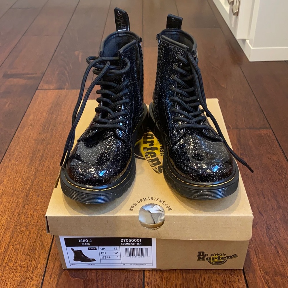 Dr. Martens Kid's cosmic glitter boots  - NWT AND BOX